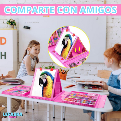 ArtSet™ - Maleta de Lapices para Pequeños Artistas (208 piezas)