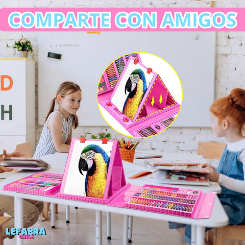 ArtSet™ - Maleta de Lapices para Pequeños Artistas (208 piezas)