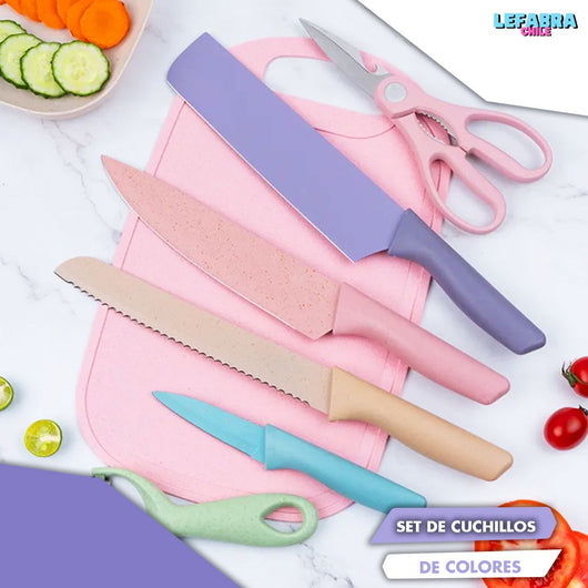 Oferta 18 de Septiembre - Set Premium de Cuchillos de Cortes Profesionales (6 Piezas)