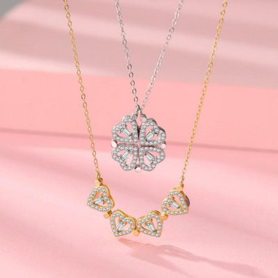 Clover Heart - Collar Extensible de Trébol y Corazones (2X1 Solo por HOY)