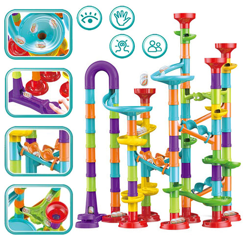 MARBLE RUN - Laberinto de Carrera de Canicas (113 piezas)